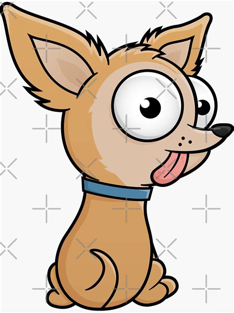 "Cute Chihuahua Dog Cartoon Character" Sticker for Sale by toonworld | Redbubble