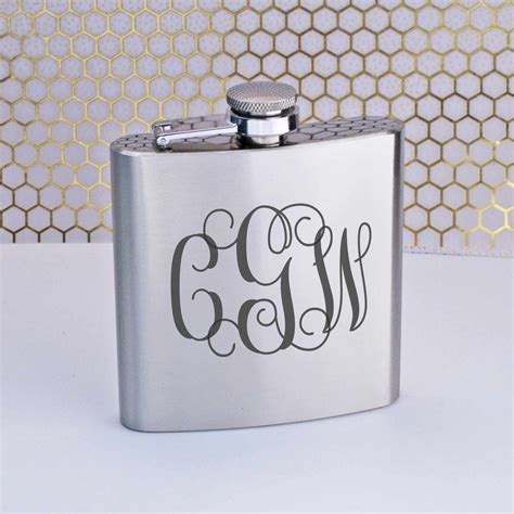 Personalized Flasks - Flasks Engraved with a Monogram - Love, Georgie