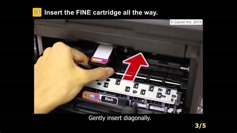 PIXMA MX492: Installing the FINE cartridges - YouTube