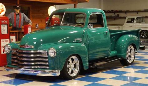 1950 Chevrolet Chevy 5 Window Pickup Truck Teal Green Classic | Etsy