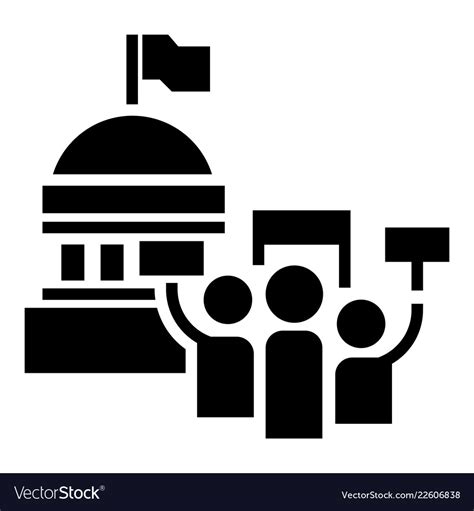 Political election meeting icon simple style Vector Image