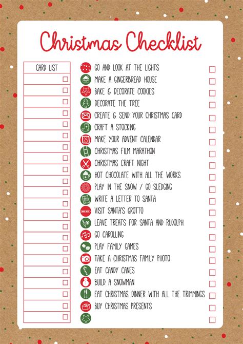 Christmas Checklist Template | Christmas checklist, Christmas preparation, Christmas to do list