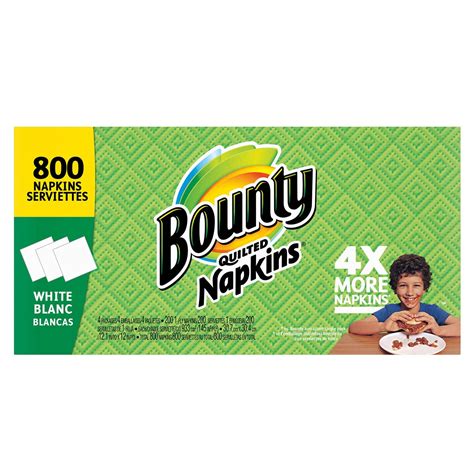 Bounty Quilted Paper Napkins, 800 Ct. - White - Walmart.com