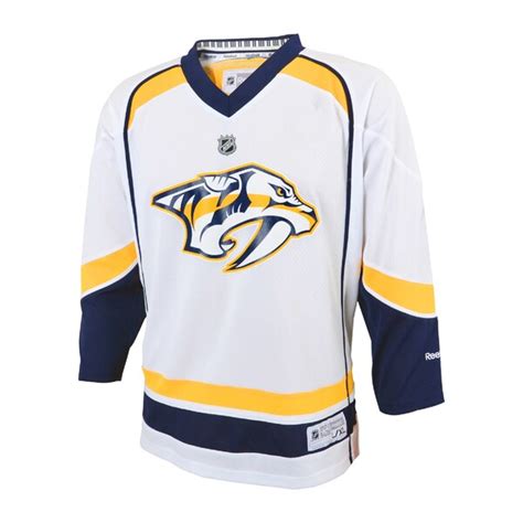 Nashville Predators Reebok Youth Replica Away Jersey - White - Fanatics.com