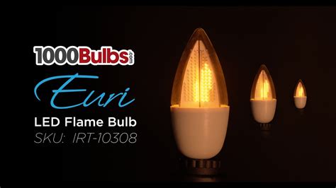 LED Flame Bulb (White Finish) From Euri Lighting - YouTube