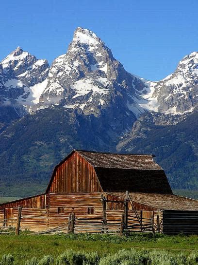 Free picture: mormon, row, barn, grand, Teton, national park