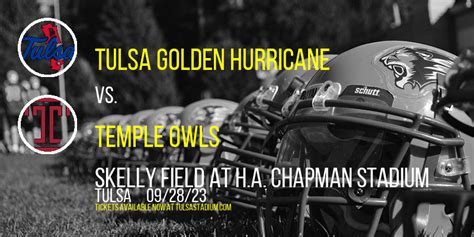 Tulsa Golden Hurricane vs. Temple Owls Tickets | 28th September ...