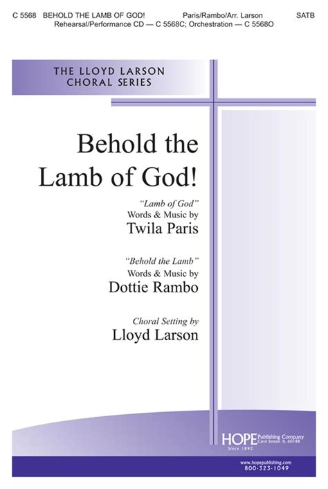 BEHOLD LAMB OF-LL-SATB - Hope Publishing Company