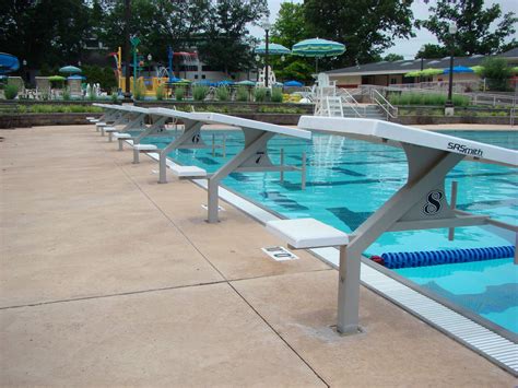 Diving blocks at Menlo Aquatics Center's lap pool. Home of the Pennridge Gators! | Lap pool ...