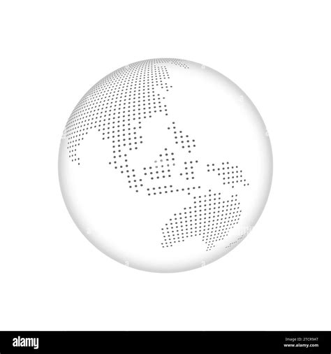 dotted globe world map vector background illustration Stock Vector Image & Art - Alamy