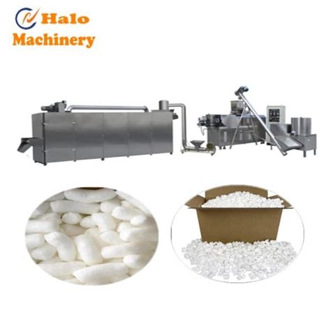 Jinan Halo Degradable packing foam peanuts extruder machine production line - halomachinery