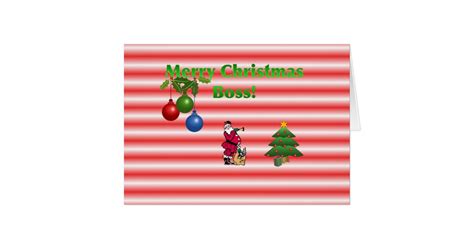 Merry Christmas Boss Card | Zazzle