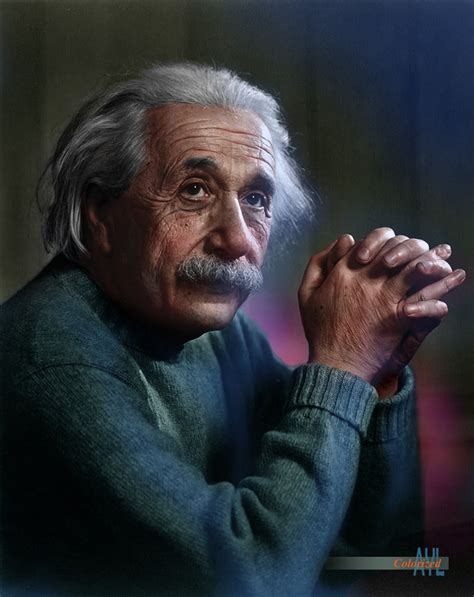 Colors for a Bygone Era: Albert Einstein (1879 - 1955) by Yousuf Karsh