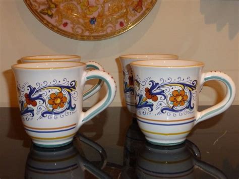 Pin by Accents Antiques & More on Italian Pottery | Italy coffee, Italian pottery, Mugs