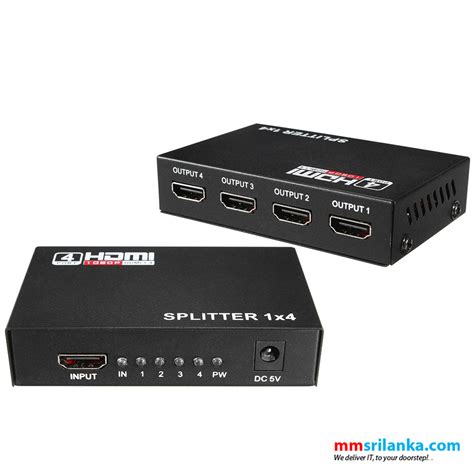 4 Port 1080P Full HD HDMI Splitter Hub