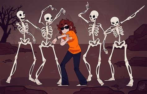 Spooky scary skeletons by atachi00 on DeviantArt