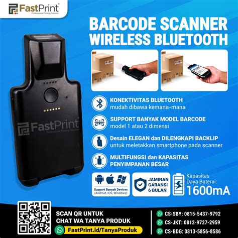 Alat Barcode Scanner Wireless Bluetooth Fast Print – Fast Print Indonesia