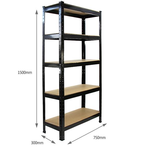 New Muscle Rack Heavy Duty 5 Shelf Steel Shelving 150x75x30 Garage Shop Storage | eBay