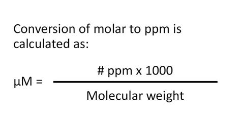 Plant Hormones, Molarity