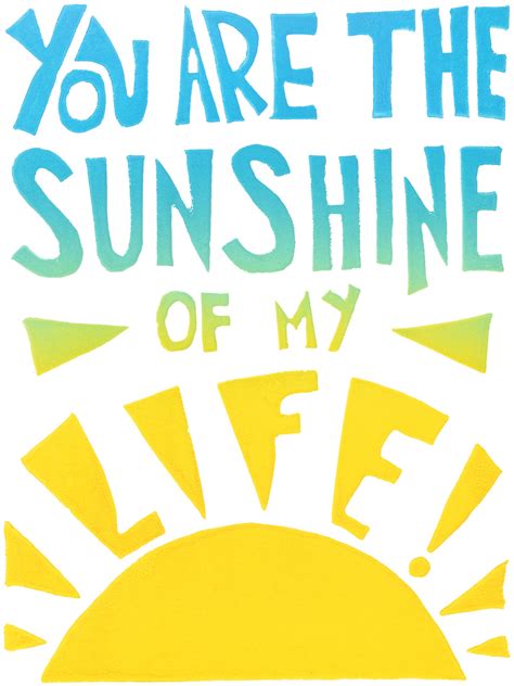 You Are The Sunshine Of My Life Greeting Card 6-Pack Inspired By Music – Foreignspell