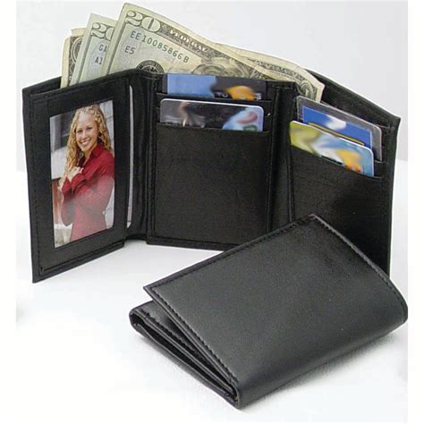 Soft Cowhide Trifold Black Men's Leather Wallet | Leather Unlimited