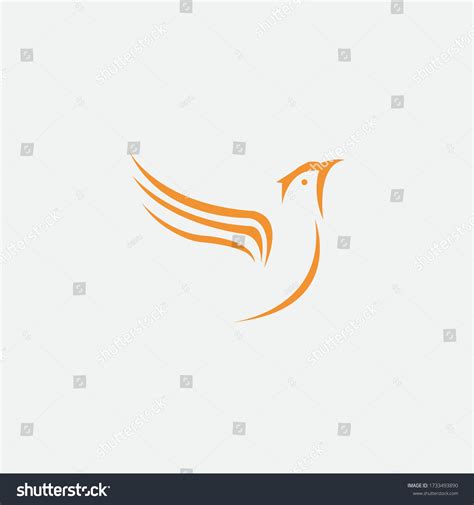 Illustration Bird Logo Simple Color Vector Stock Vector (Royalty Free) 1733493890 | Shutterstock