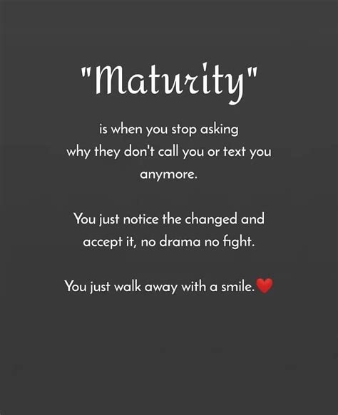 Maturity Quotes