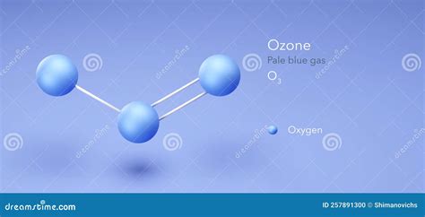 Ozone, Molecular Structures, Blue Gas, 3d Model, Structural Chemical ...