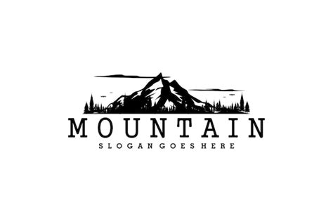 Premium Vector | Silhouette of mount hood portland oregon mountain logo design