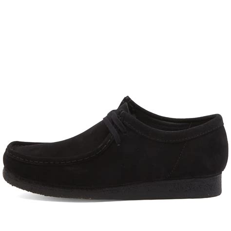 Clarks Originals Wallabee Black Suede | END. (US)