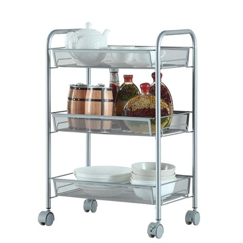 Ktaxon Shelving Rack 3 Tier Rolling Kitchen Pantry Storage Utility Cart - Walmart.com - Walmart.com
