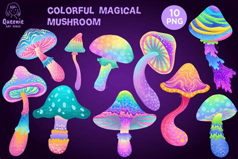 Colorful Mushroom Clip Art Colorful Image Clipartix - vrogue.co