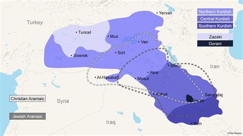 Kurdish Aramaic - map | Faculty of Asian and Middle Eastern Studies