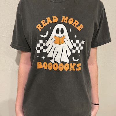 Teacher Halloween Shirt Halloween Teacher Read More Books Spooky ...