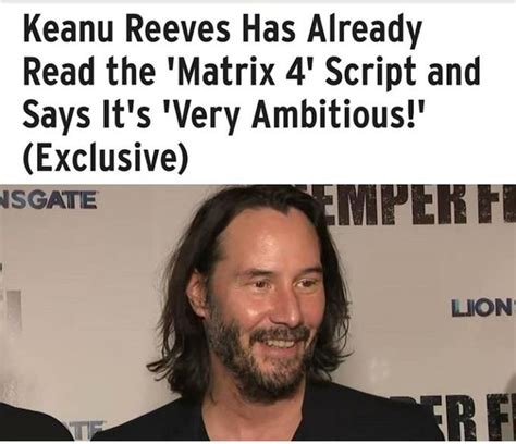 Keanu Reeves thoughts on Matrix 4 | r/KeanuBeingAwesome | Keanu Reeves ...