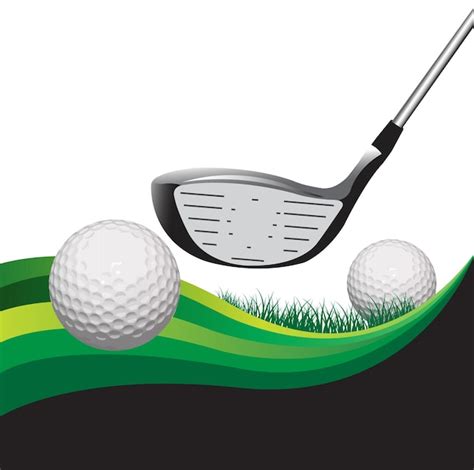 Premium Vector | Golf ball banner