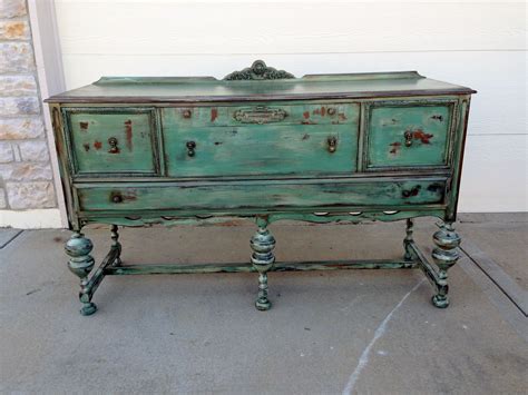 I refinished this antique buffet!! | Painting antique furniture, Antique buffet, Painted furniture