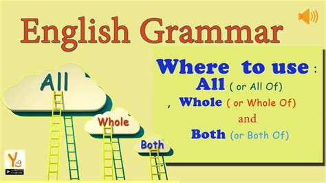 English Grammar Use Of All Both Whole - YouTube