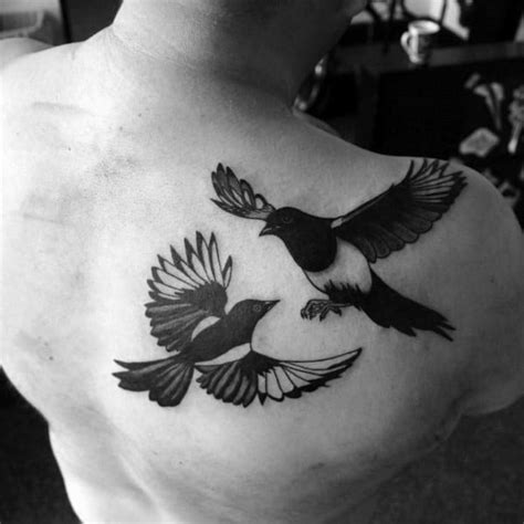 50 Magpie Tattoo Designs for Men