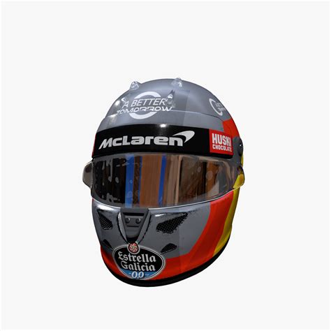 Sainz Helmet Model - TurboSquid 1597490