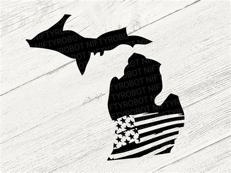 Michigan SVG File Digital Download Michigan Flag SVG SVG - Etsy