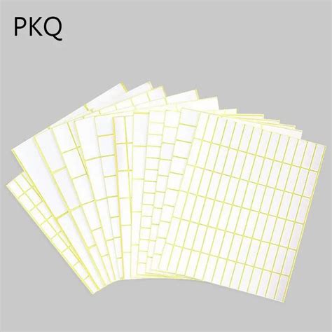 Different 35 Sizes White Small Sticker Labels Price Stickers Tags Square Blank Self Adhesive ...