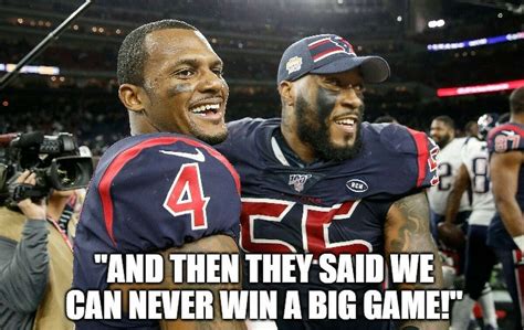 Hilarious memes celebrate Texans' win over Patriots