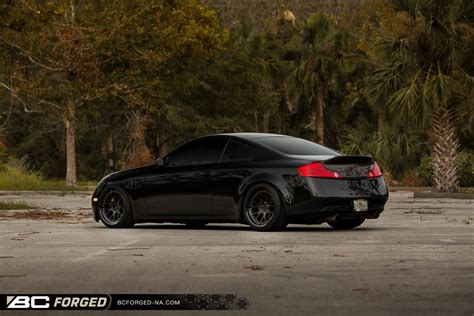 CHRISTIAN’S G35 COUPE – BLACK ON BLACK LE72 - BC Forged NA