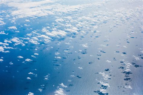 Clouds over the Pacific Ocean from an Airplane Free Stock Photo | picjumbo