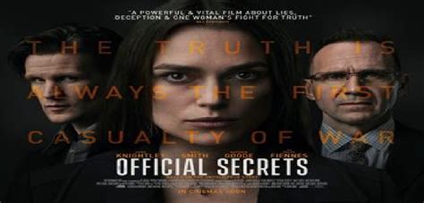 NOW SHOWING – OFFICIAL SECRETS (Friday, October 4 – Thursday, October 10) – – MHCA DOVER CINEMA ...