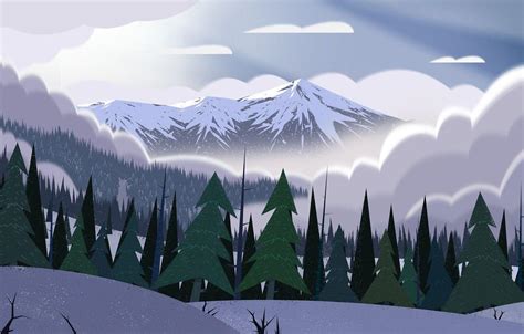 Cartoon Mountain Wallpapers - Top Free Cartoon Mountain Backgrounds ...