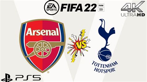 FIFA 22 | Arsenal vs Tottenham Hotspur | Premier League 22/23 | 4K ...