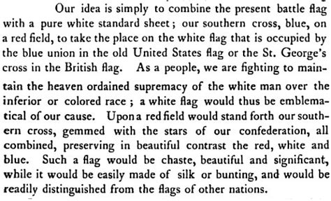 Here’s the Racist Meaning of the Confederate Flag, in the Words of the Man Who Designed It