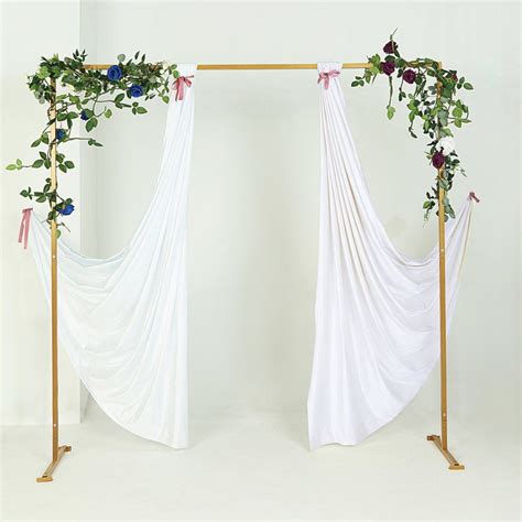 Gold Wedding Arch Backdrop Stand Metal Arch | Tableclothsfactory Wooden ...